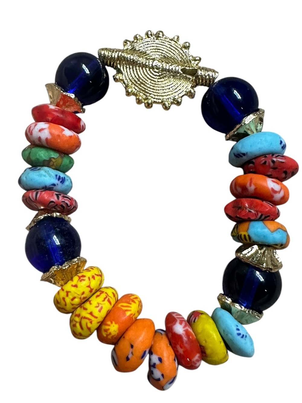 Adinkra Bracelet – Handmade African Beaded Bracelet - Picture 3 of 5